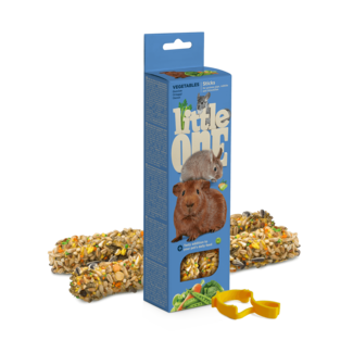 Little One Little One Sticks Voor Cavia's, Konijnen En Chinchilla's Met Groenten, 2x60 g