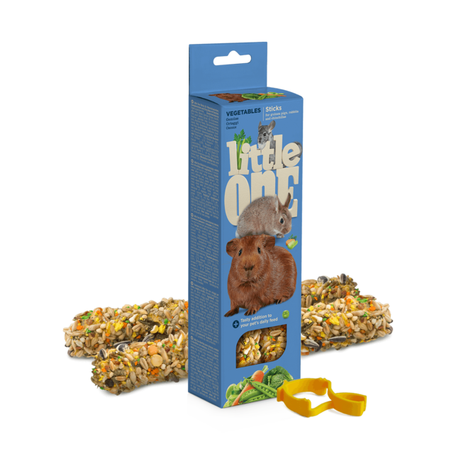 Sticks For Guinea Pigs, Rabbits And Chinchillas With Vegetables, 2x60 g