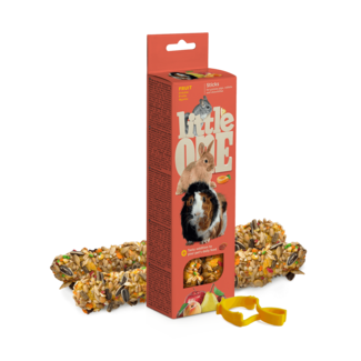 Little One Little One Sticks For Guinea Pigs, Rabbits And Chinchillas With Fruit, 2x60 g