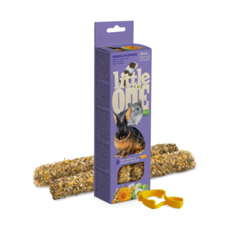 Little One Little One Sticks Voor Cavia's, Konijnen, Degoes En Chinchilla's Met Kruiden En Bloemen, 55 g