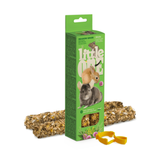 Little One Little One Sticks Voor Cavia's, Konijnen, Degoes En Chinchilla's Met Weidegras, 2x55 g