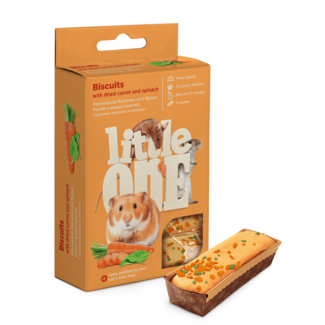 Little One Little One Cookies With Dried Carrot And Spinach For Small Animals, 5x7 g