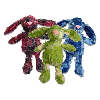 Jack & Vanilla Jack & Vanilla VELVETIES Konijn Rood/Groen/Blauw-S 25cm