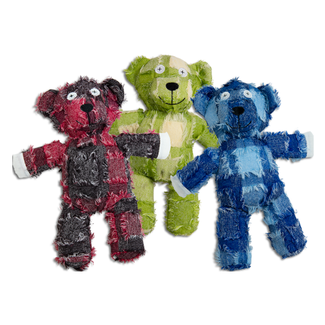 Jack & Vanilla Jack & Vanilla VELVETIES Beertje Rood/Groen/Blauw-L 34cm