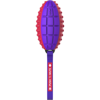 Push to mute PUSH TO MUTE Rugby Ball Red/Purple