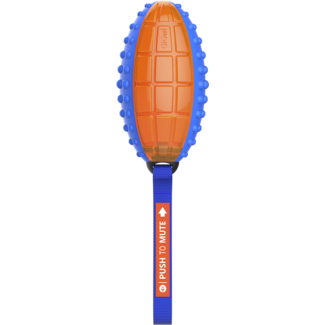 Push to mute PUSH TO MUTE Rugby Ball Blue/Orange