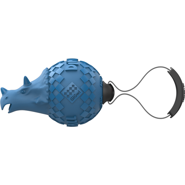 PUSH TO MUTE DINOBALL Triceratops Light Blue