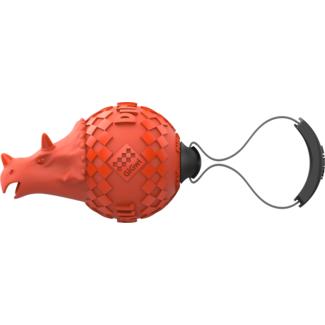 Push to mute PUSH TO MUTE DINOBALL Triceratops Orange