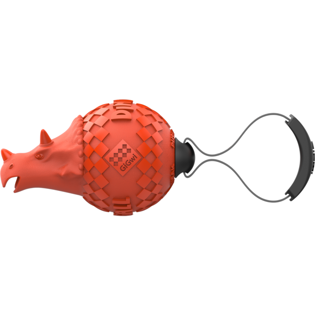 PUSH TO MUTE DINOBALL Triceratops Orange