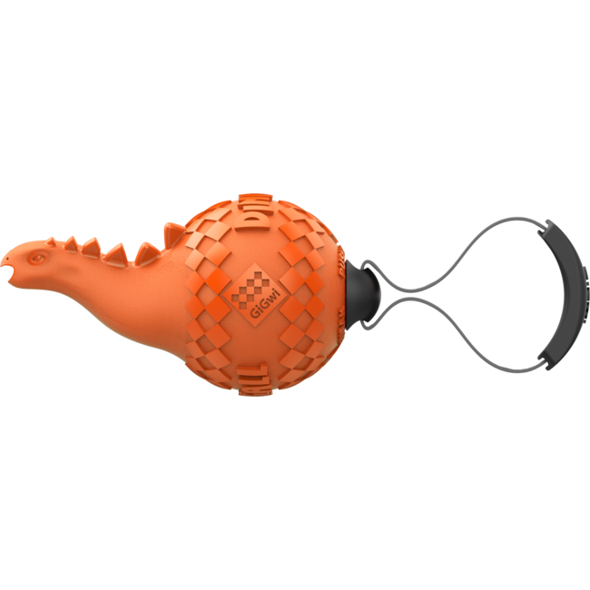 PUSH TO MUTE DINOBALL Apatosaurus Orange