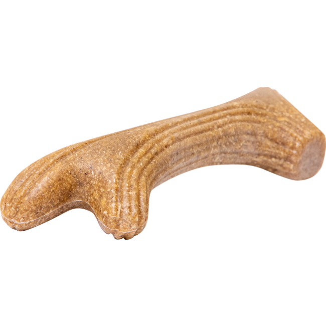 WOODEN ANTLER Chew Toy Natural Wood-XS 10cm