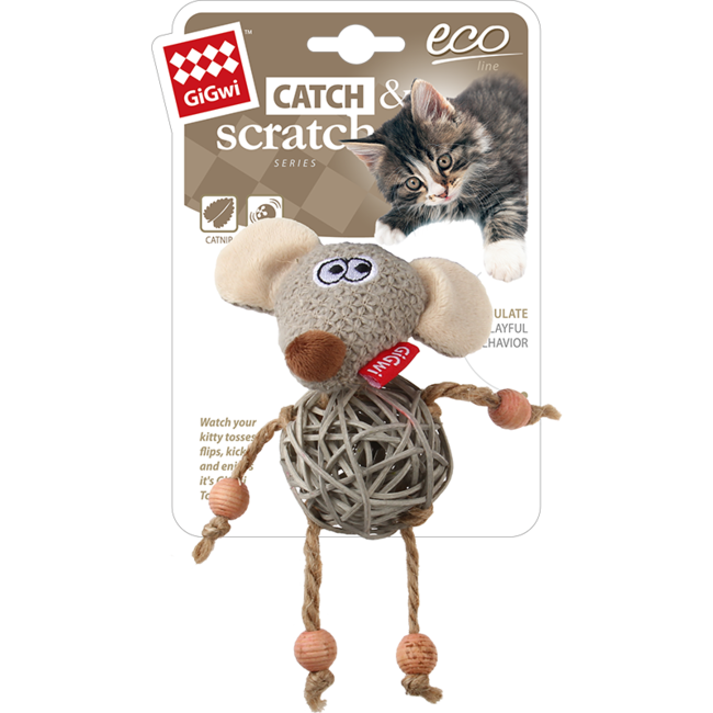 ECO LINE Hout Met Kattenkruid Muis