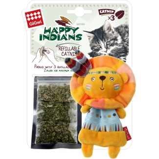 Happy Indians HAPPY INDIANS Refillable Catnip Lion