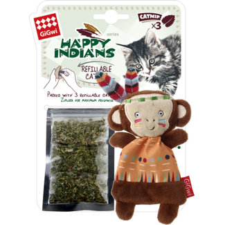 Happy Indians HAPPY INDIANS Refillable Catnip Monkey