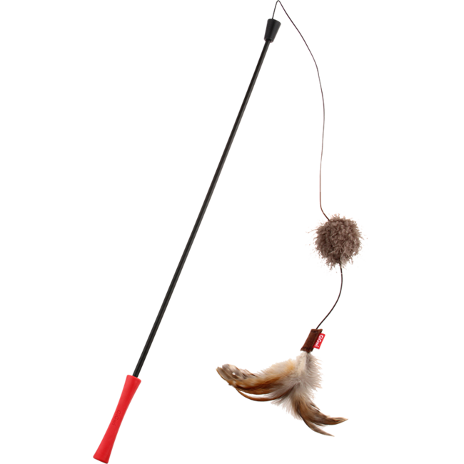 Kattenhengel Met Pluchen Staart Rood