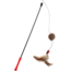 Cat Fishing Rod With Plush Tail Red