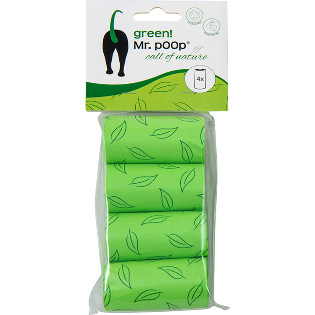 Refill Bags 4 Rolls-Green print
