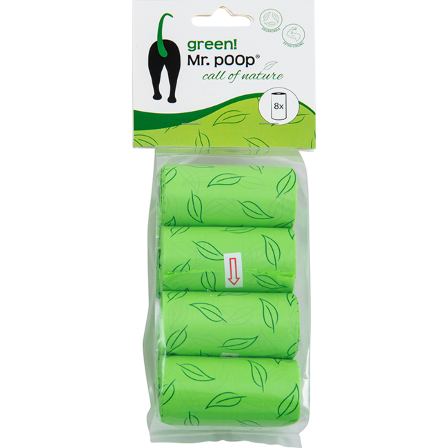 Refill Bags 8 Rolls-Green print