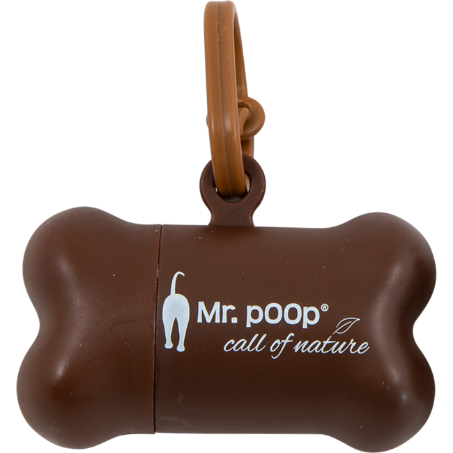 Houder bruin+2 Rolletjes-Bruin motief