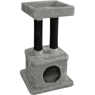 Jack & Vanilla Jack & Vanilla Scratch Post Hannah Grey-Black-50x50x86 cm