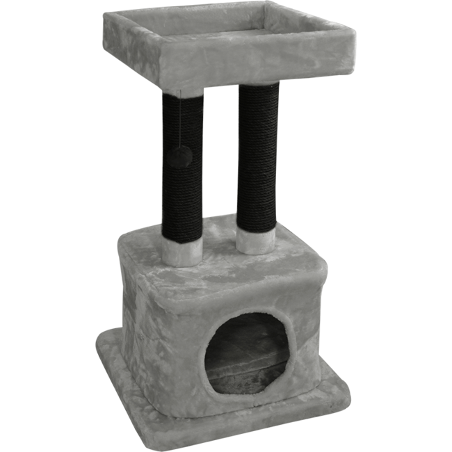 Scratch Post Hannah Grey-Black-50x50x86 cm