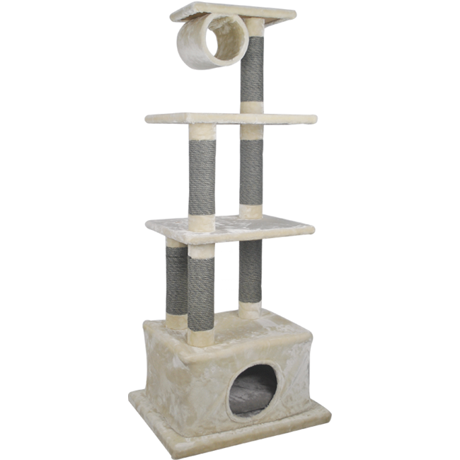 Scratch Post Kate Creme-Gray-60x50x151cm