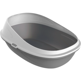 Jack & Vanilla Jack & Vanilla PLASTICS Ella Comfort Litter Box Gray-59x39x23cm