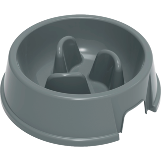Jack & Vanilla Jack & Vanilla PLASTICS Stella Slow Feed Feeding Bowl Gray