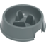 PLASTICS Stella Slow Feed Feeding Bowl Gray