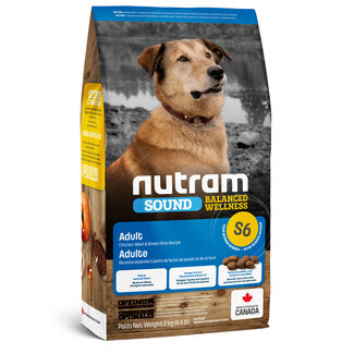 Nutram NUTRAM Sound Balanced Wellness Volwassene S6 Kip & Bruine Rijst