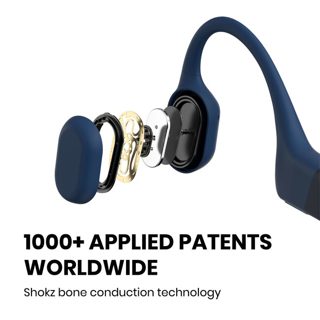 OpenRun Bone conduction hoofdtelefoon - Blue