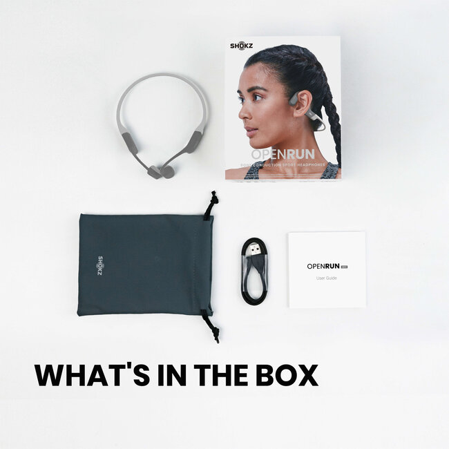 OpenRun Bone conduction hoofdtelefoon - Grey