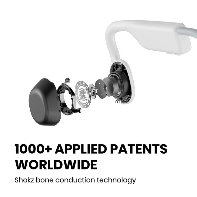 OpenMove Bone conduction hoofdtelefoon - White