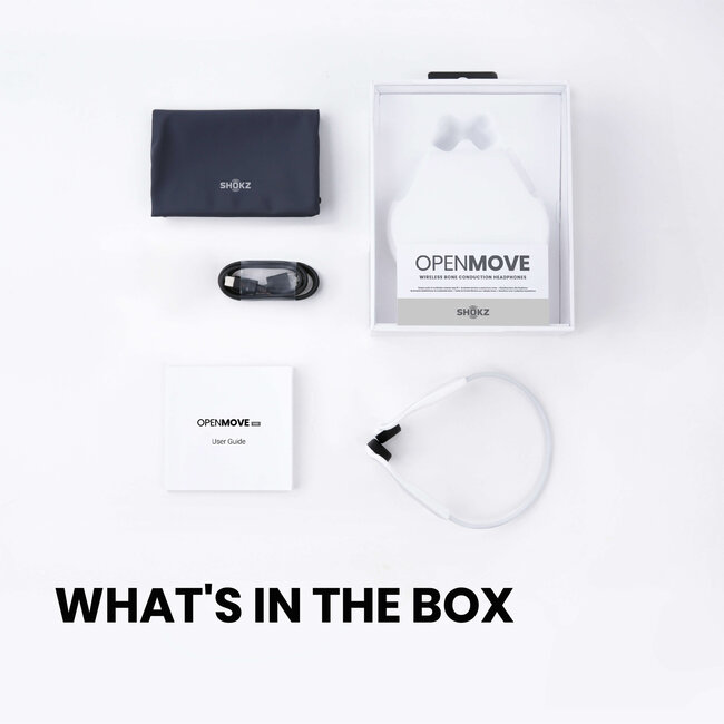 OpenMove Bone conduction hoofdtelefoon - White