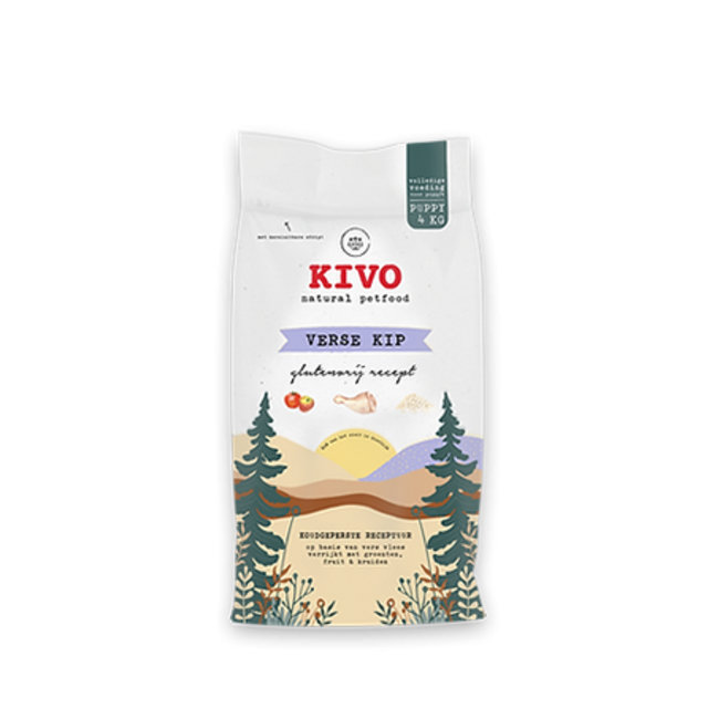 Verse kip puppy - glutenvrij 4 kilo