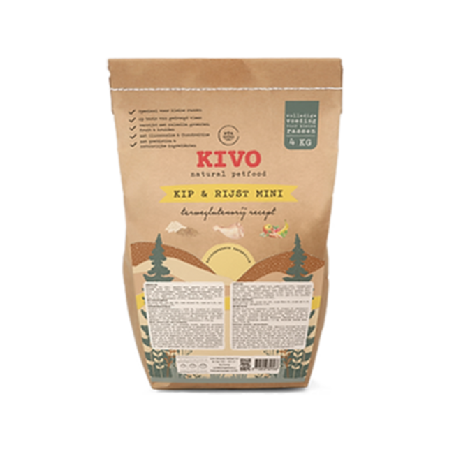 Kip & Rijst (mini adult) - glutenvrij 4 kilo
