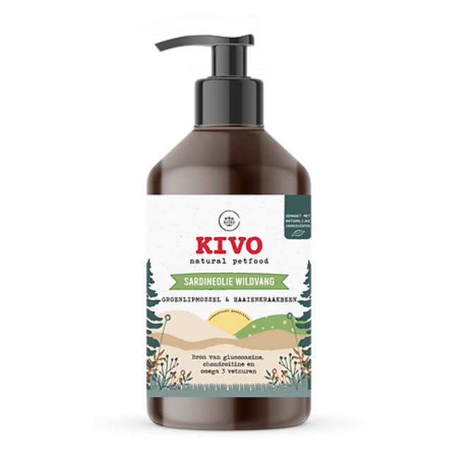 Kivo Sardineolie met Groenlipmossel & Haaienkraakbeen