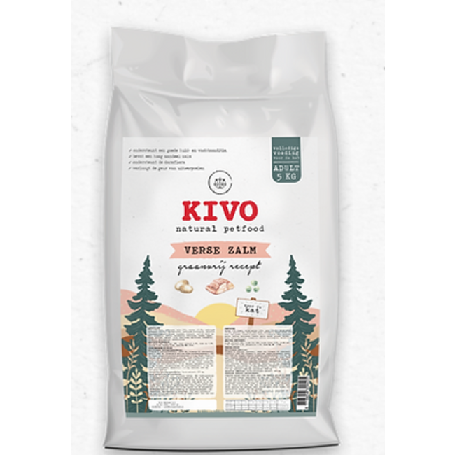 Kivo Verse Zalm graanvrij 5 kilo - Kattenvoer