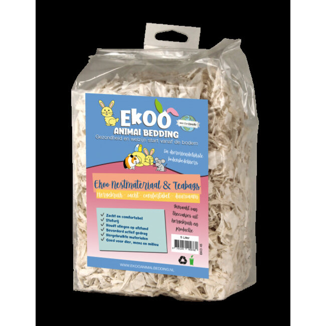 Nesting material with tea bags