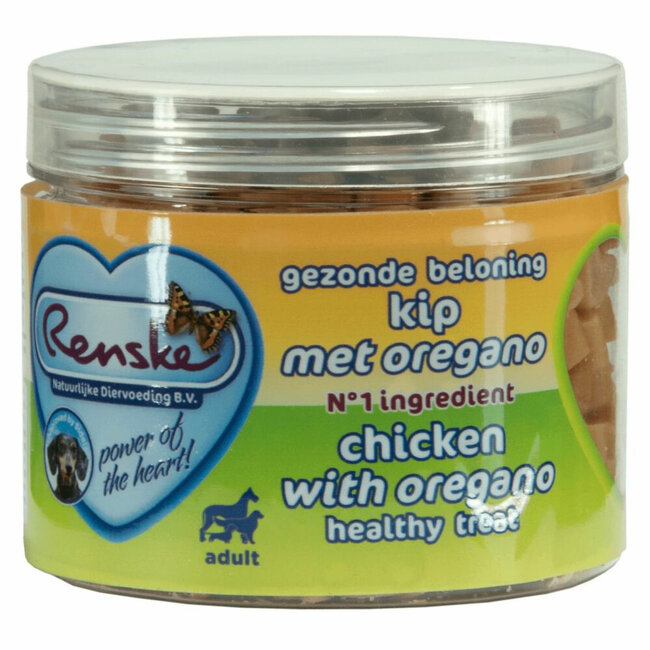 Cat reward hearts chicken oregano