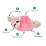 Pink sloth on a rope