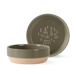 Fringe studio Fringe - Happy Camper Pet Bowl M