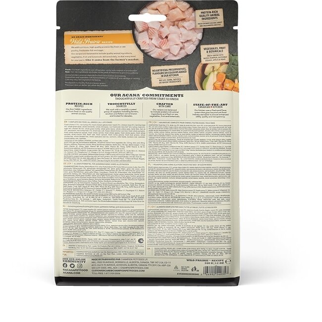 ACANA DOG HIGHEST PROTEÏN WILD PRAIRIE HONDENVOER
