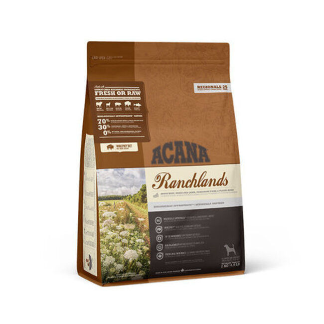 ACANA Highest Protein Ranchlands hondenvoeding 11,4 kg