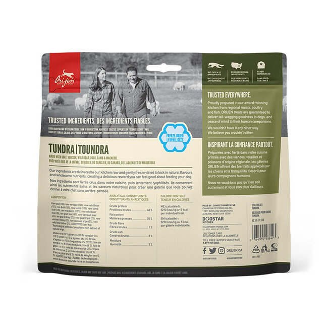 Orijen FREEZE-DRIED TREATS Dog Tundra