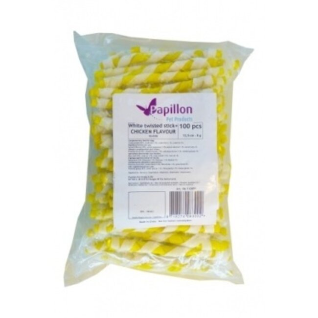 100 rolsticks wit 13 cm met verschillende smaken