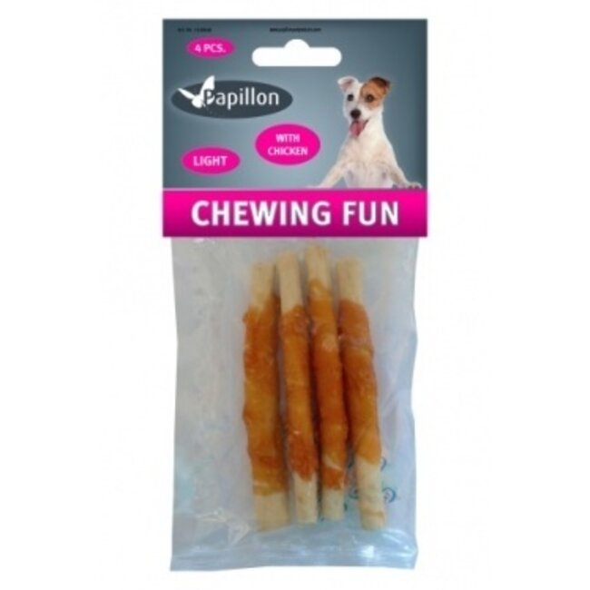 4 sticks of starch wrapped with chicken