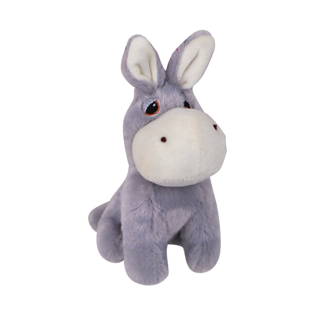Plush donkey with squeak 14 cm