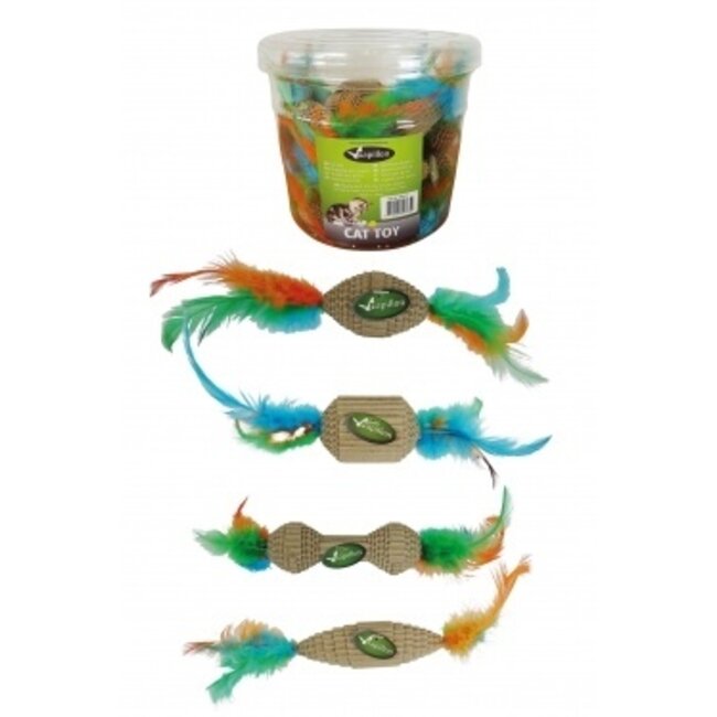 Corrugated paper cat toys