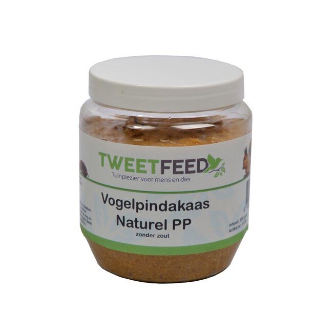 Vogelpindakaas Naturel PP 350gr